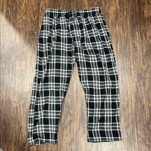 Polo Ralph LaurenBlack and White Plaid Men's Sleep Pants